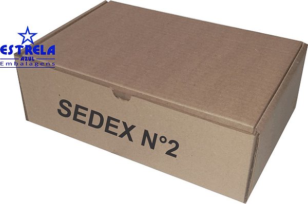 Caixa e-commerce Sedex n°2 Med. 27x18x9cm - Ref.51