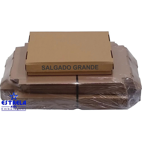 PAC 100 UN - Caixa de Salgado Grande Med. 41x30x7cm - Ref.2