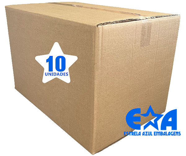 Caixa Transporte Grande Triplex Pacote com 10un 60x40x40cm Ref.81