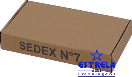 Caixa e-commerce Sedex n°7 Med. 34,5x20,5x5,5cm - Ref.7