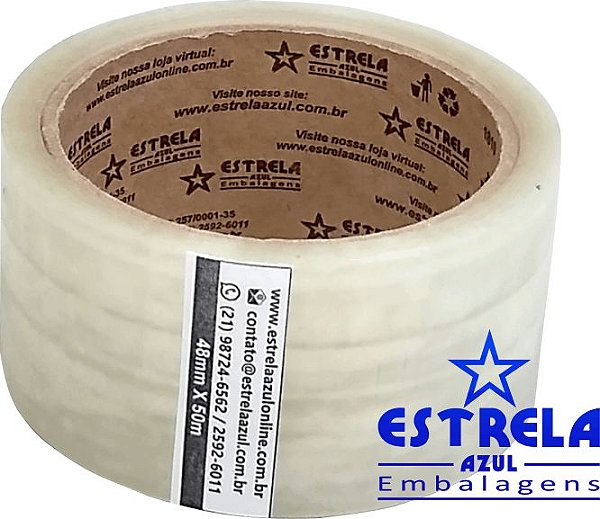 Fita Adesiva Transparente Med. 48mm x 50m - Ref.30