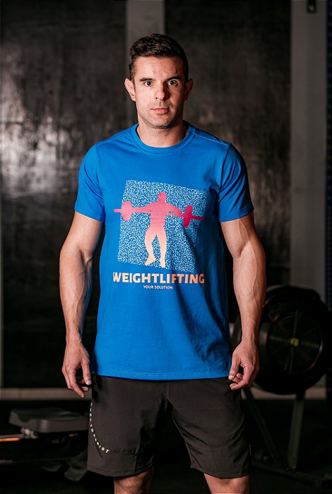 Camiseta Burpee Weightlifting - Blue