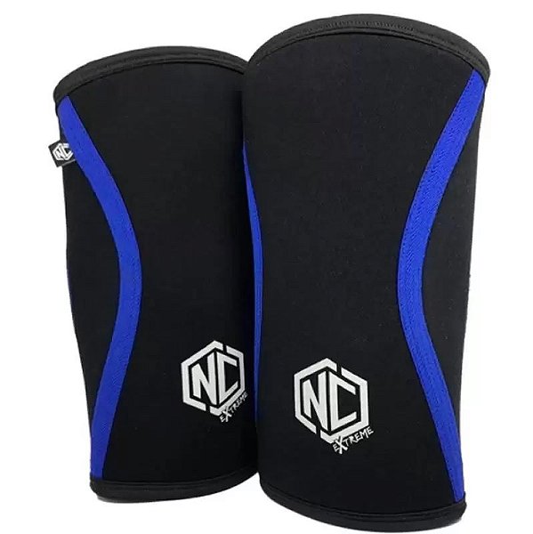 Joelheira NC Extreme 7mm - Preto/Azul