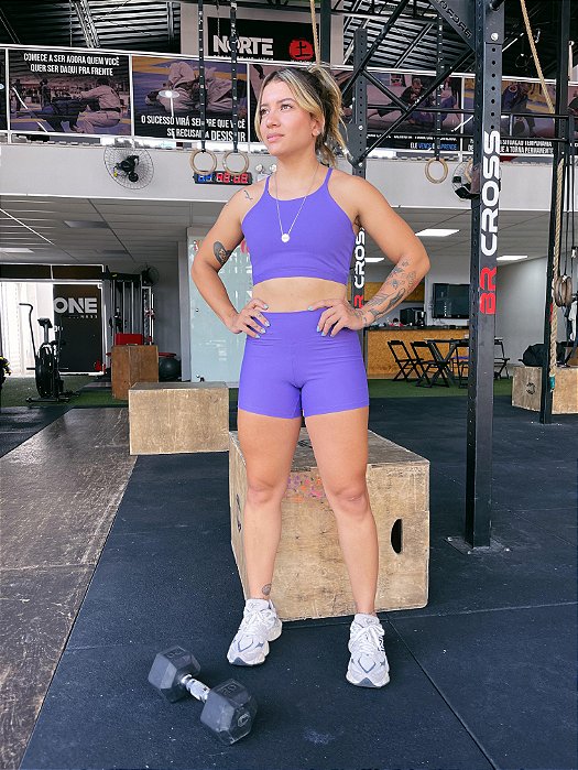 Top Crossfiteria Roxo