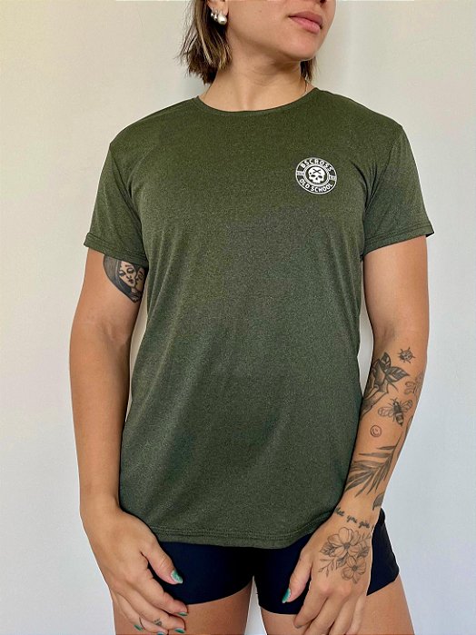 Babylook BS Cross Old School - Verde Militar