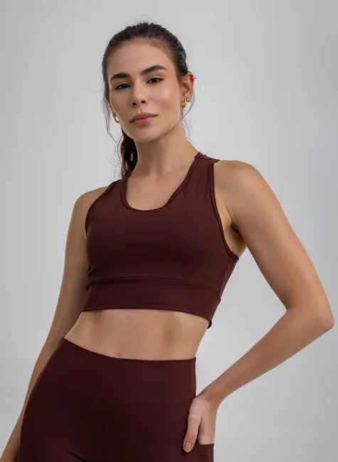Top Offop Nadador Marrom