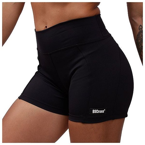Shorts Bs Cross Levanta Bumbum - Preto