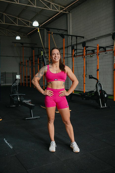 Shorts Bs Cross Levanta Bumbum - Rosa
