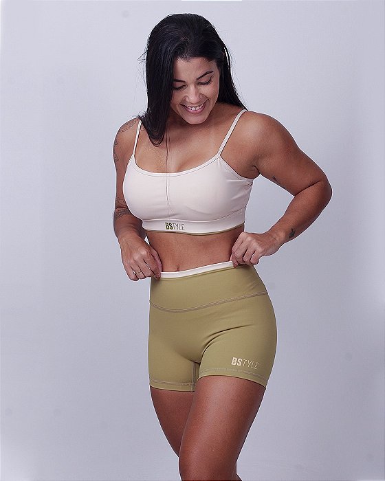 Shorts Bs Cross s/ Costura - Khaki