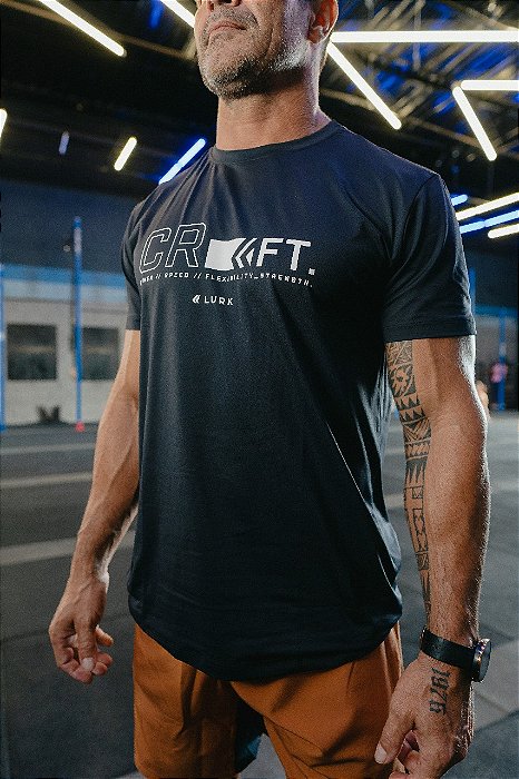 Camiseta Lurk Dry CRFT - Preto/Branco
