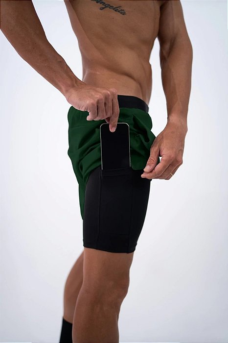 Bermuda Lurk c/ Lycra 2x1 - Forest