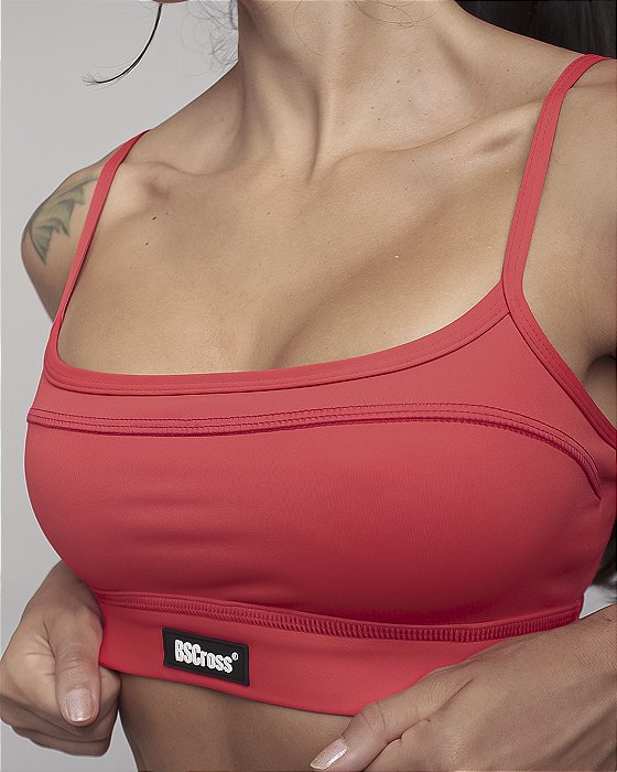Top BS Cross Alça Recorte II - Vermelho