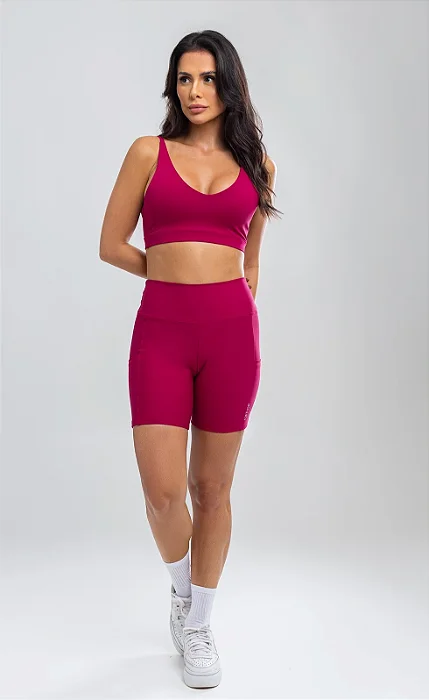 Shorts Offop Médio c/ Bolso - Pitaya