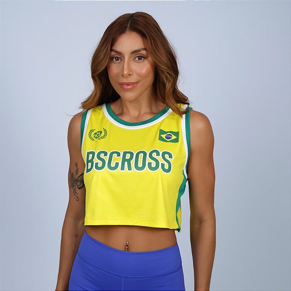 Cropped BS Cross Copa - Amarelo
