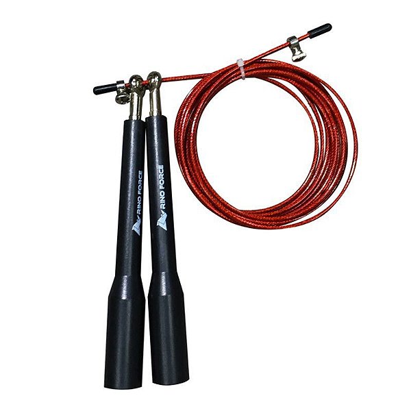 Speed Rope Rino Force - Preto/Vermelho