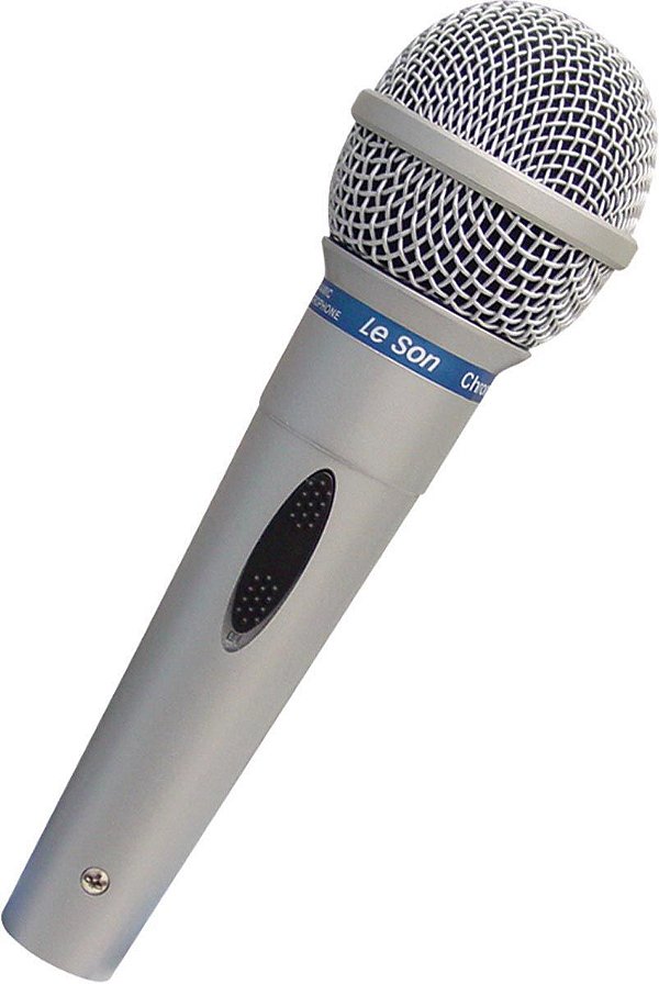 Microfone Profissional Com Fio 5 Metros Mc-200 Prata