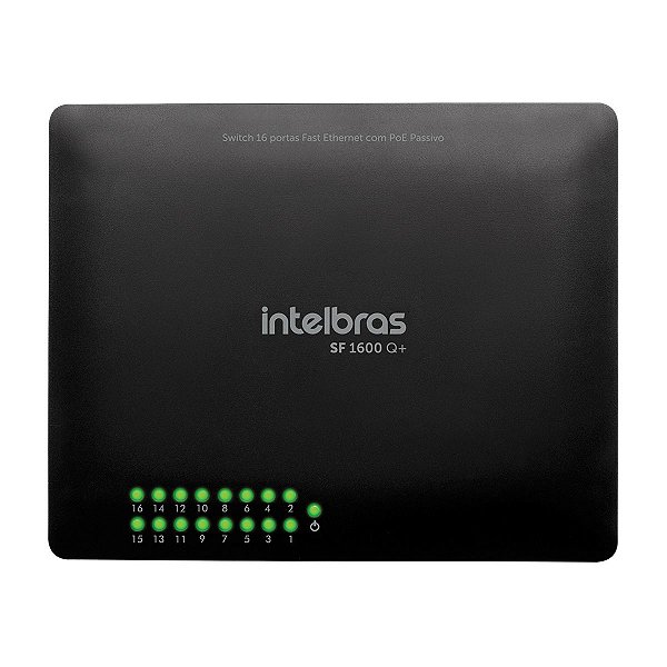 Switch 16 Portas Fast 10/100 Ethernet Sf 1600 Q+ 4760033