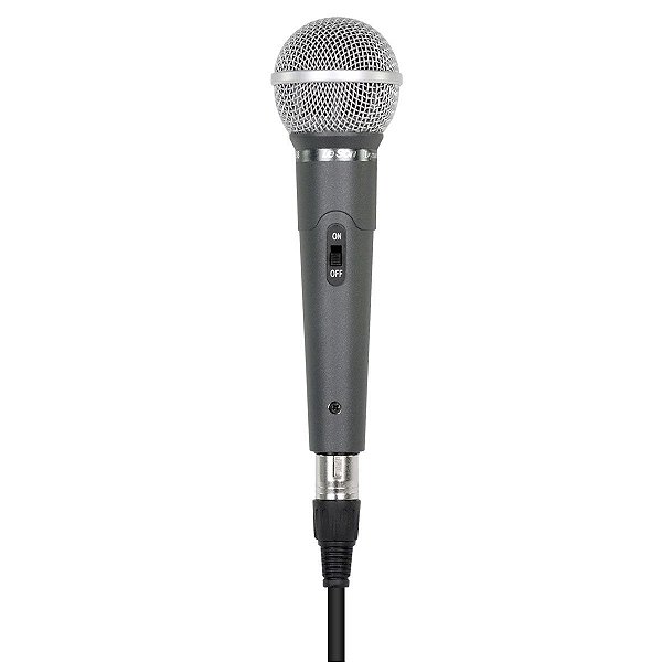 Microfone Com Fio Profissional Ls58 Chumbo, Acompanha Cabo De 5 Metros