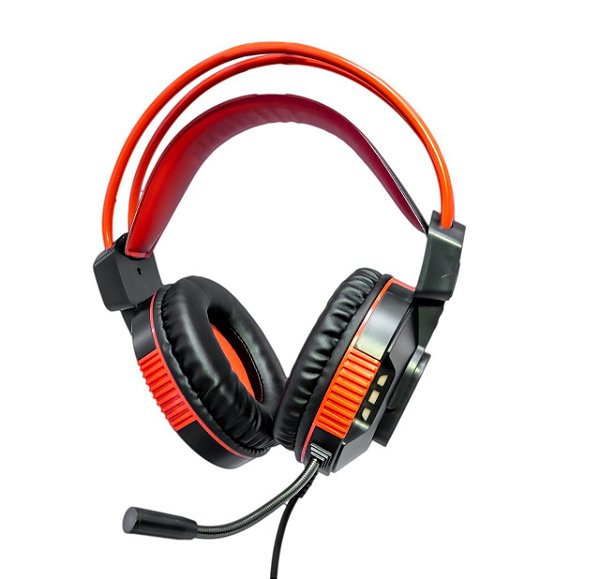 Headset Hayom Gamer 2xp2 + Usb Vermelho/preto - Hf2207