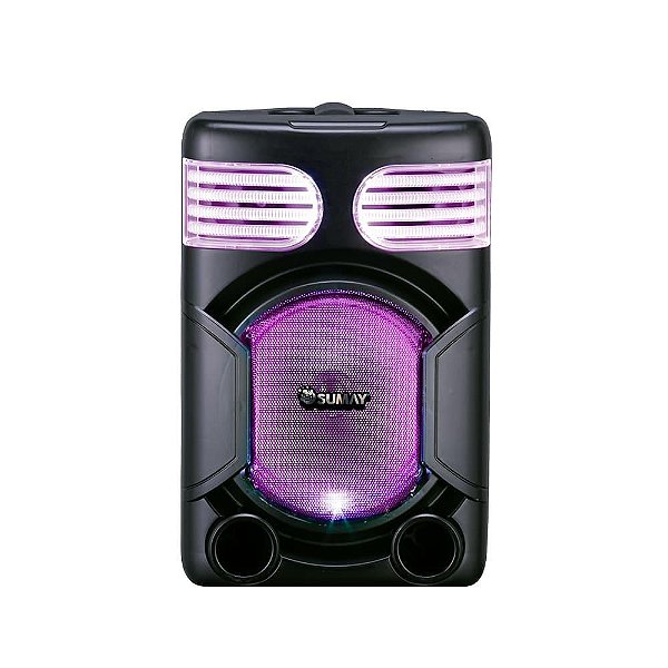 Caixa De Som Amplificada Gedi Light 300bt  150w Bluetooth / Fm / Usb / Sd Sumay