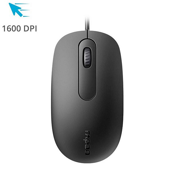 Mouse Com Fio N200 1600dpi Ra016 Preto