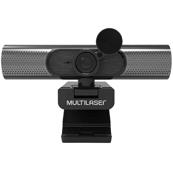 Webcam Ultra Hd 2k Auto Focus Noise Cancelling Microfone Usb Preto Wc053