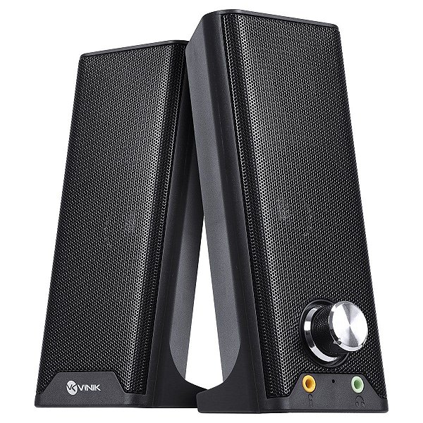 Caixa De Som 2.0 Dual Basic 6w - Fone E Microfone - Cxdu-bsic