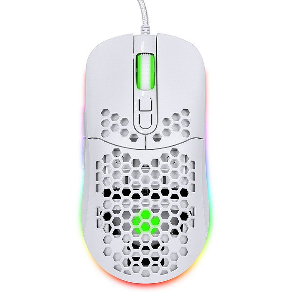 Mouse Gamer Vx Gaming Void Branco Rgb - Até 7600 Dpi - Mgv110b