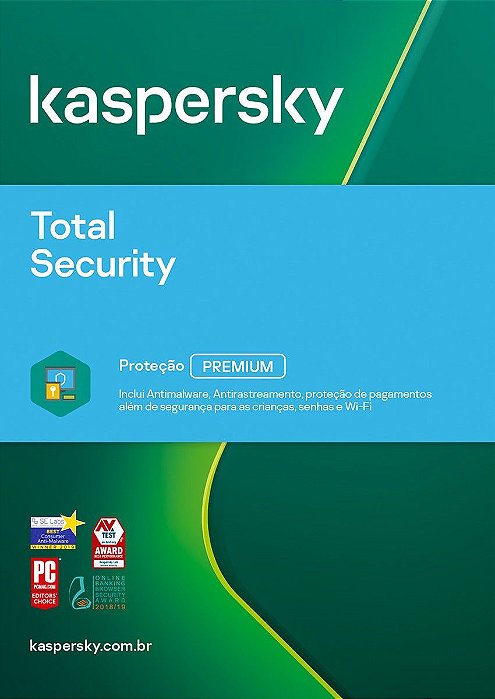 Total Security Kaspersky 1 device 1 year BR ESD KL1949KDAFS