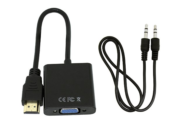 Cabo Conversor VGA para HDMI + Audio P2 CM-160: Conecte com Qualidade! -  FORNETWORKS