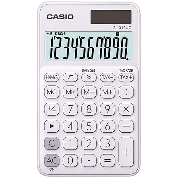 Calculadora De Bolso 10 Digitos Branca Sl-310uc-we