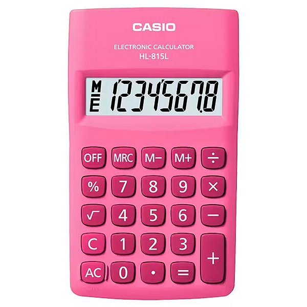 Calculadora De Bolso 8 Digito Rosa Hl-815l-pk