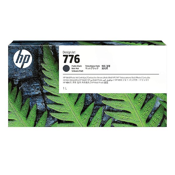 Cartucho de Tinta HP 776 Preta Fosca 1L PLUK 1XB12A [F030]