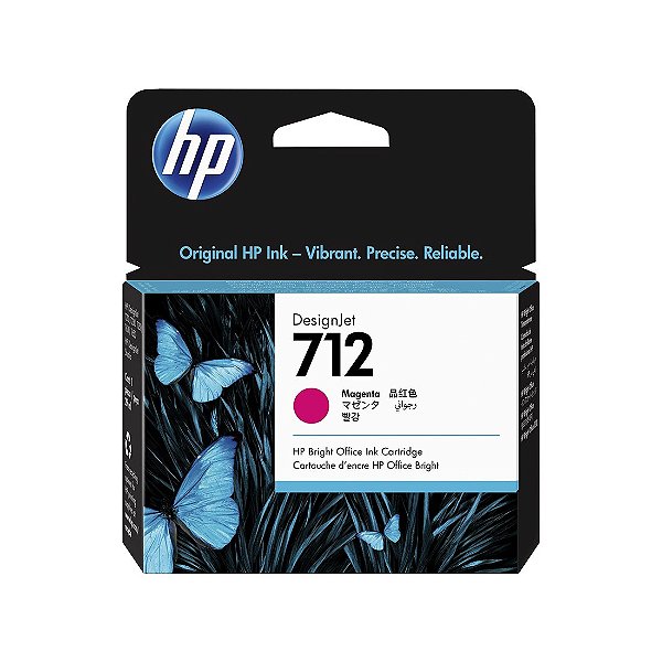 Cartucho de Tinta HP 712 Magenta PLUK 29ml 3ED68A [F030]