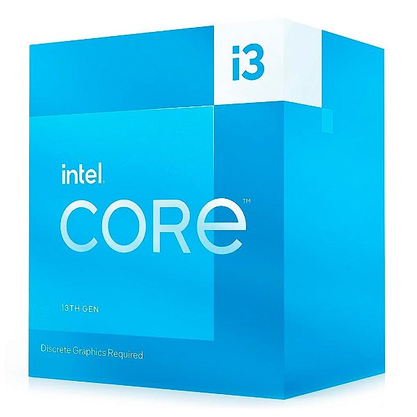 Processador Intel Core i3-13100F 13ª geração 3.4 LGA 1700 - BX8071513100FI [F030]