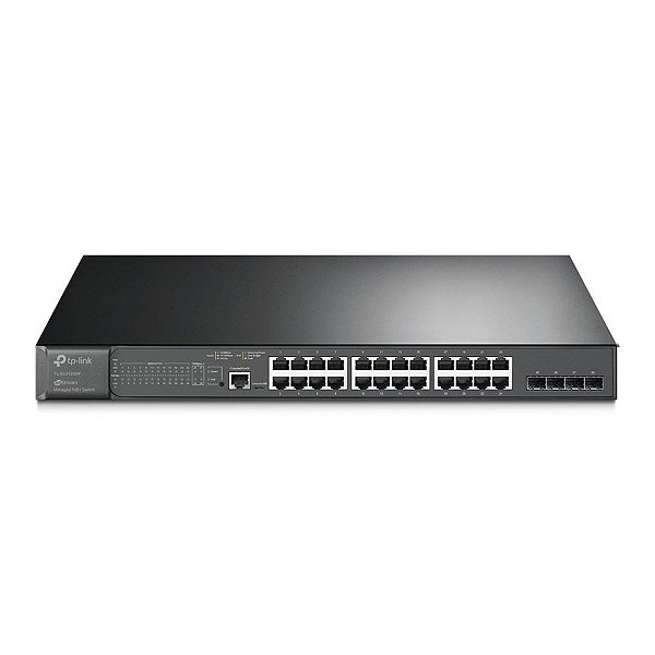 Switch Gerenciavel Gigabit L2+ De 28 Portas Com 24 Portas Poe+ Jetstream Tl-sg3428mp Smb [F023]