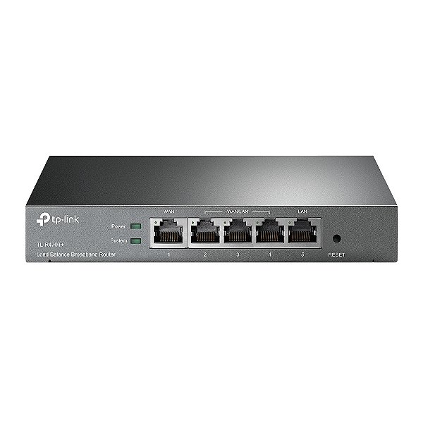 Roteador Load-balance 1 Wan +1 Lan + 3 Wan/lan Alternaveis Tl-r470t+ Smb [F023]