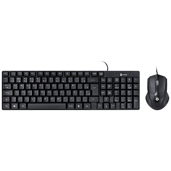 Kit Teclado E Mouse Usb Corp - Mouse 1200dpi - Cabo 1.8m - Vinik - Cc200 [F023]