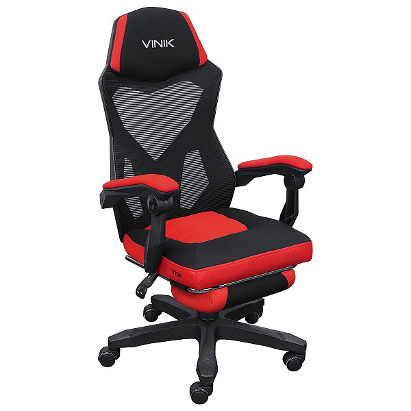 Cadeira Gamer Rocket Preta Com Vermelho - Cgr10pvm [F018]