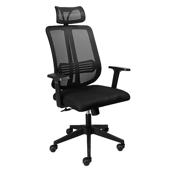 Cadeira Office Go Star Plus Preta  - Cogsp10p [F018]