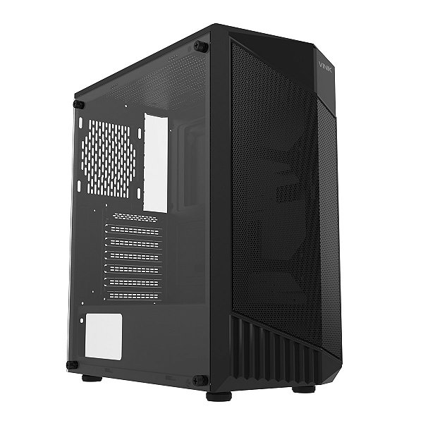 Gabinete Gamer Flux Preto Lateral Vidro - Vinik - Ggfvtbk [F018]