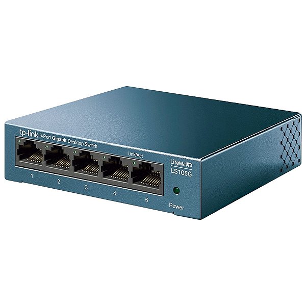 Switch Gigabit De Mesa Com 5 Portas 10/100/1000 Ls105g Smb [F018]