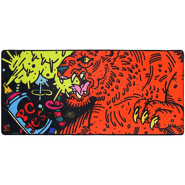 Mouse Pad Gamer Tiger Extended - 900 X 420mm - Pcyes - Pmt90x42 [F018]