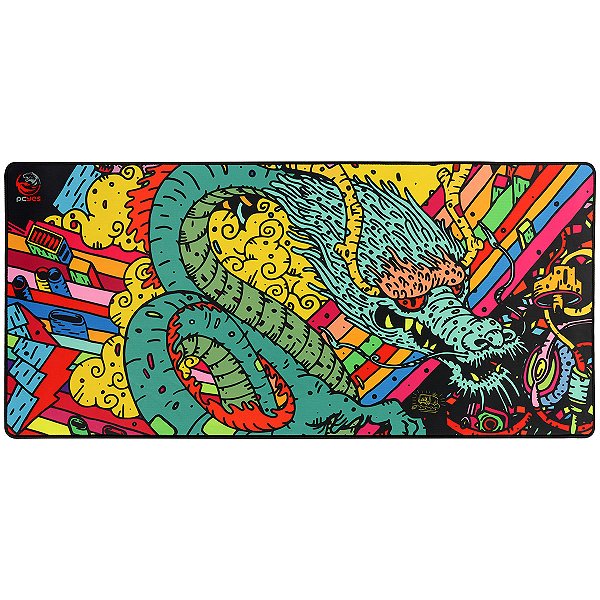 Mouse Pad Gamer Dragon Extended - 900 X 420mm - Pcyes - Pmd90x42 [F018]