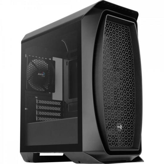 Gabinete Gamer Aerocool Aero One Mini Preto Lateral Vidro [F002]