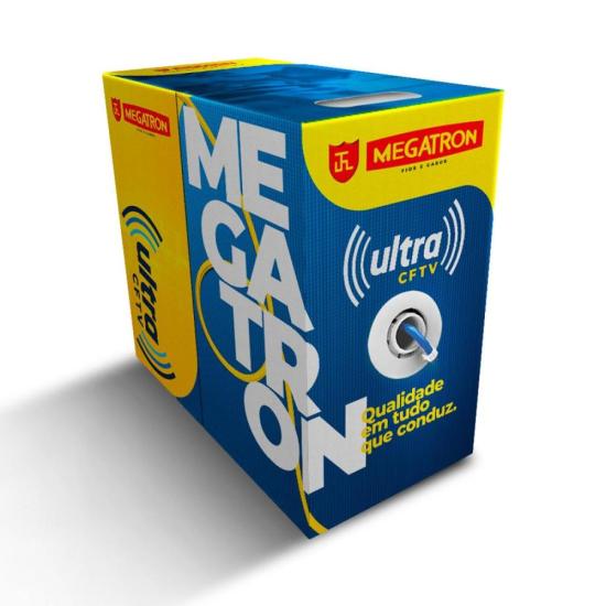 Cabo Ultra CFTV 4PX24AWG Azul MEGATRON - CX / 300 [F002]