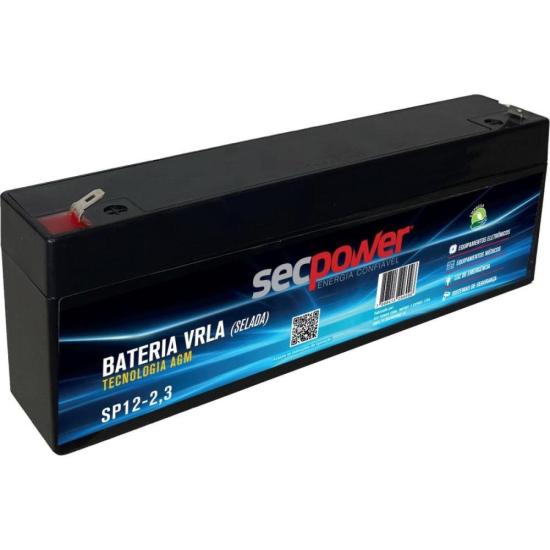 Bateria Selada 12V 2,3Ah SP12-2,3 SecPower [F002]