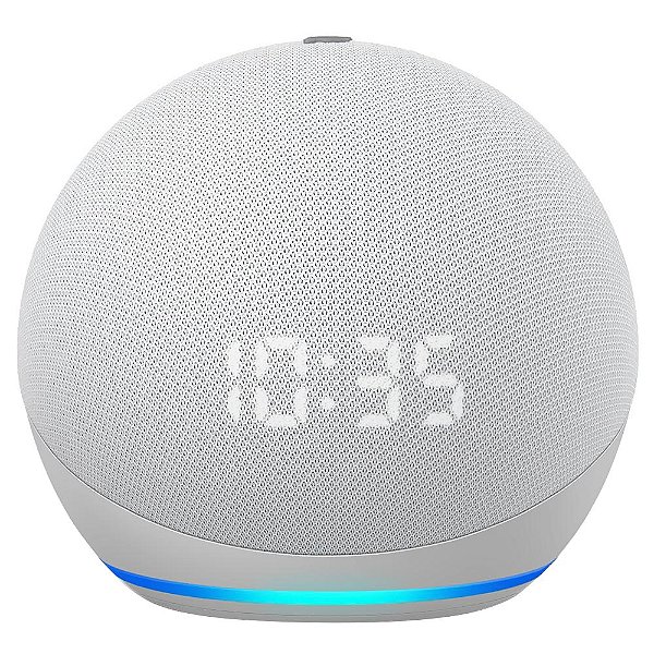 CAIXA DE SOM AMAZON ECHO DOT 5 ALEXA BLUETOOTH RELOGIO