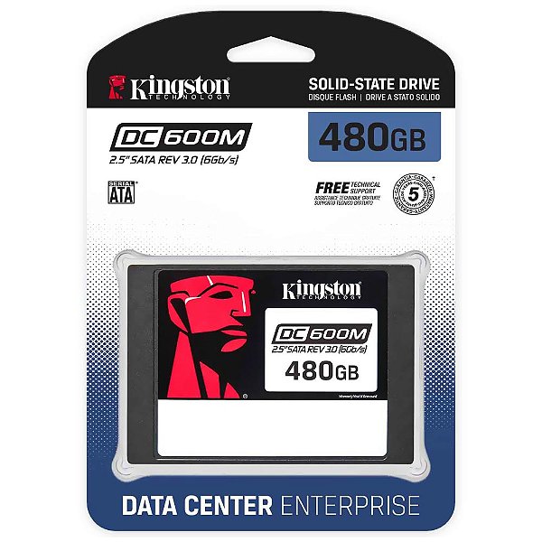 SSD Kingston Empresarial SATA 2,5 pol série DC600M (Server)