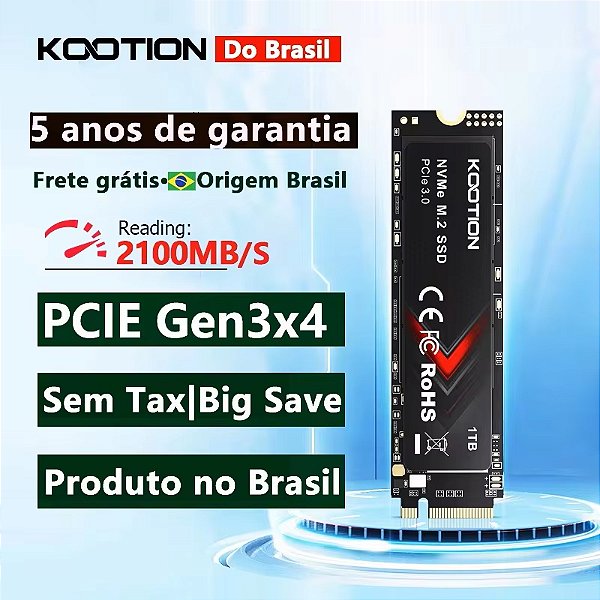 KOOTION X15Lite PCIe M2 SSD NVME M.2 SSD Drive 1TB 512GB 256GB Unidade de estado